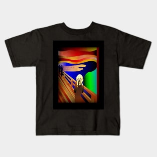 The Scream By Edvard Munch - My Interpretation. Kids T-Shirt